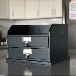 Pottery Barn Two-Drawer Paper Organizer